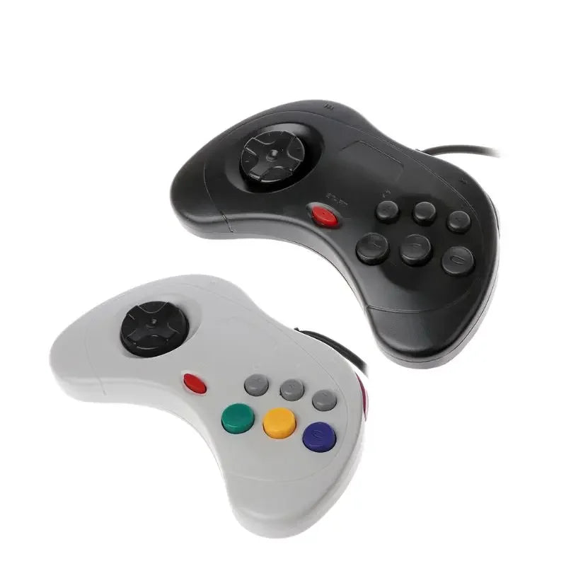 USB Wired Gamepad For Sega Saturn System Controller For Saturn Joystick Joypad USB Classic Game Controller Gamepad Joypad