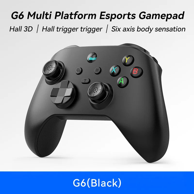 G6 wireless  mobile game controller with Hall trigger and Hall joystick supporting switch/pc/android/IOS